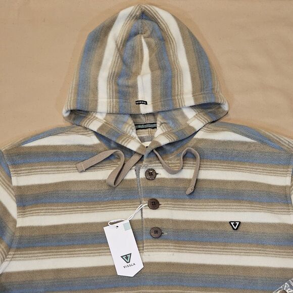VISSLA Other - NWT Vissla Mens Descano Hoodie‎ Pullover Popover Fleece Sweater Size Large